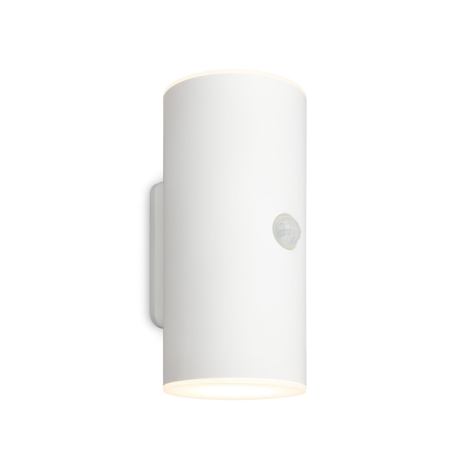 LED utevegglampe oppladbar opp/ned med bevegelsessensor hvit IP44 detalj