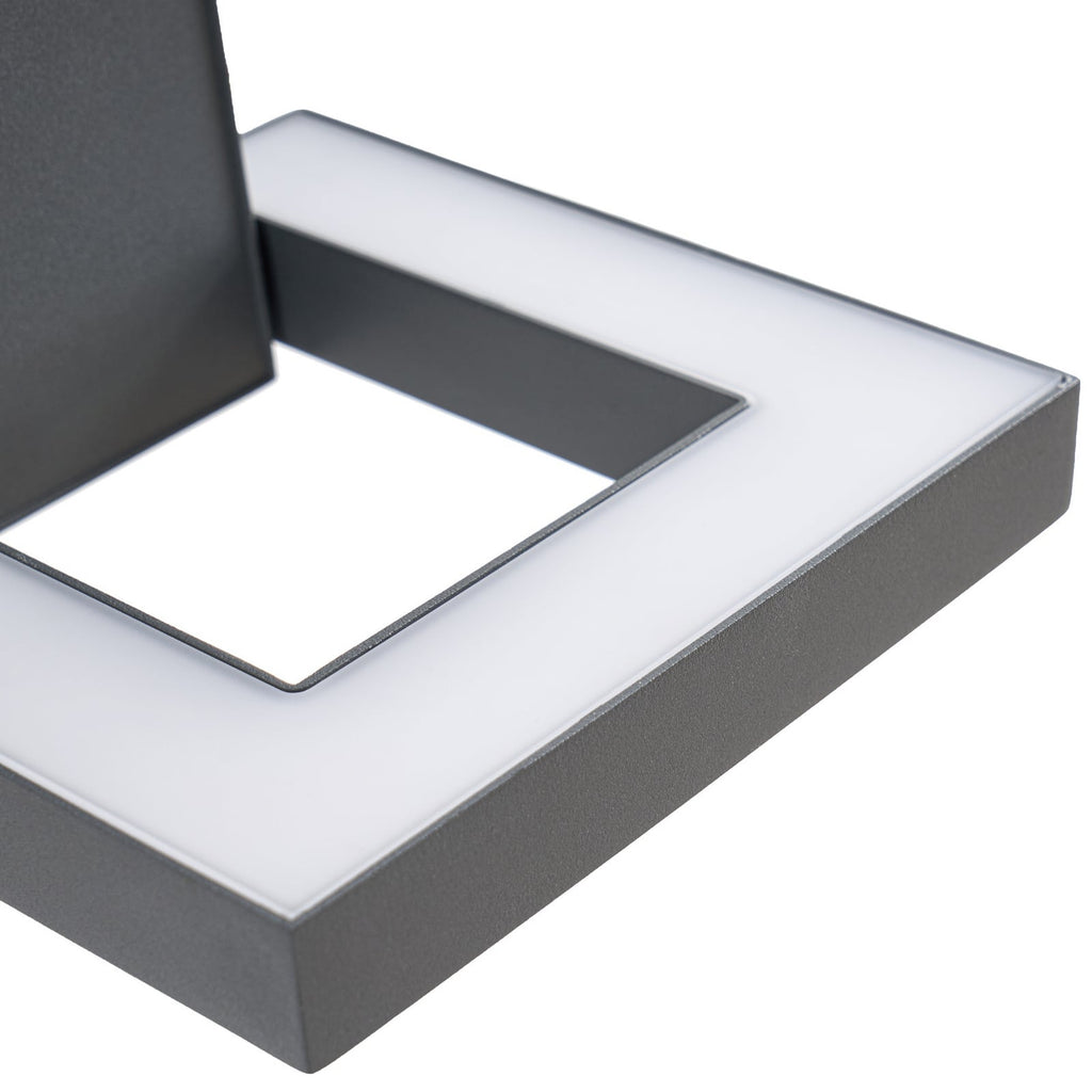 LED utevegglampe Orbin grå vippbar CCT IP54 materiale