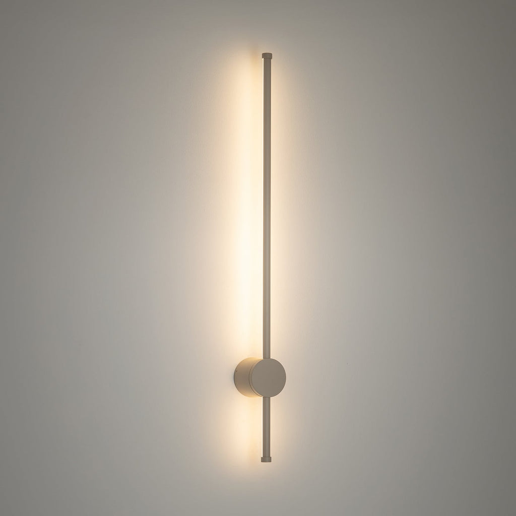 LED utevegglampe Orla M sand aluminium 97 cm IP54 nærbilde