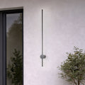 LED utevegglampe Orla M svart aluminium forfra