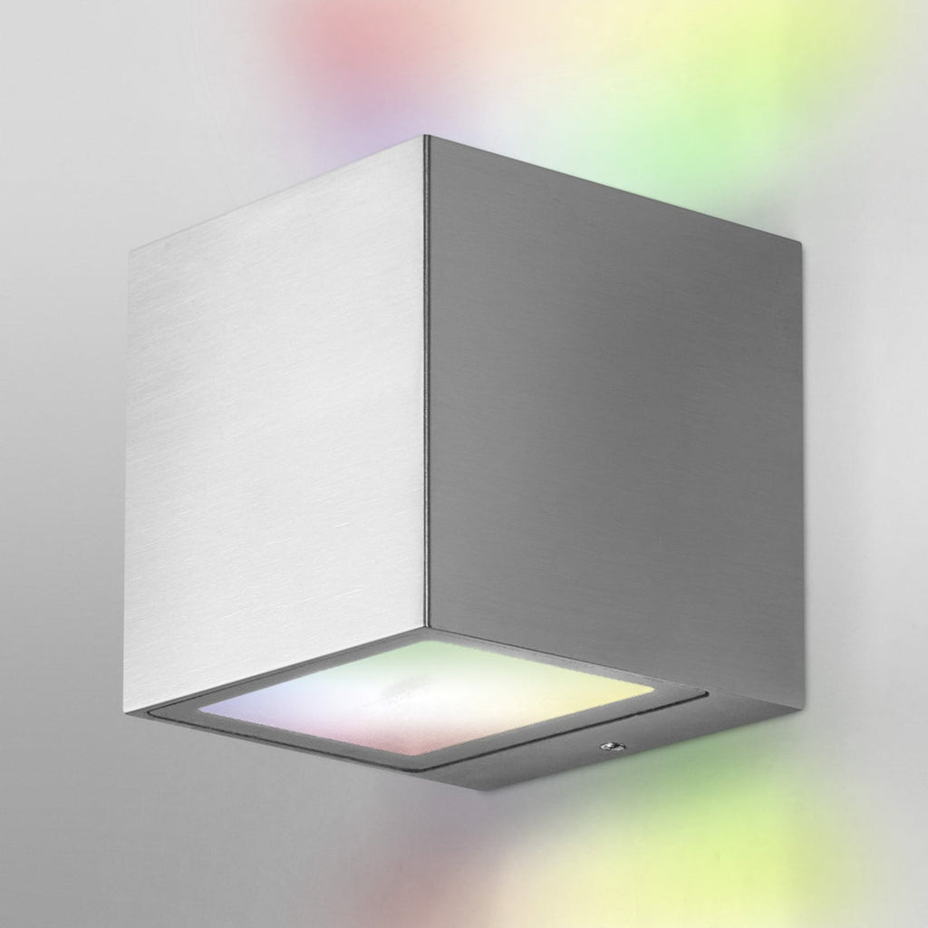 LED utevegglampe Outdoor Brick dimbar WiFi stål IP44 bakside