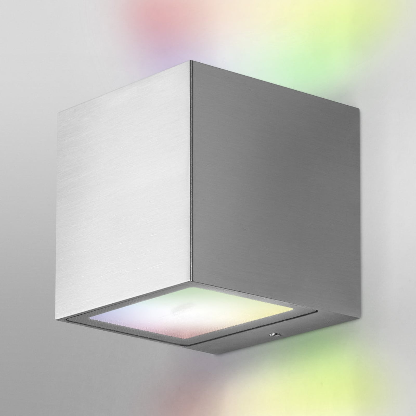 LED utevegglampe Outdoor Brick dimbar WiFi stål IP44 bakside
