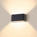 LED utevegglampe oval opp/ned CCT svart IP65 - SLV forfra