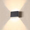 LED utevegglampe oval opp og ned CCT svart IP65 - SLV forside