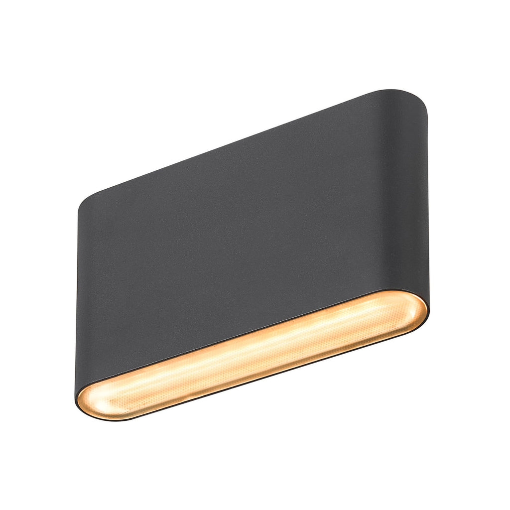 LED utevegglampe oval opp og ned CCT svart IP65 - SLV detalj