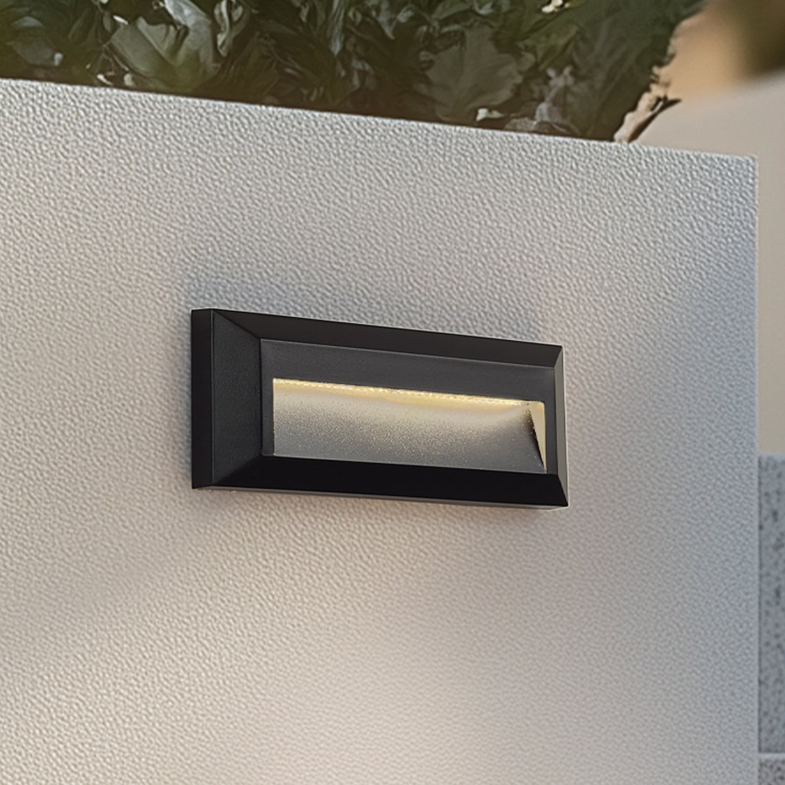 LED utevegglampe Peker svart 2-pack IP65 forside