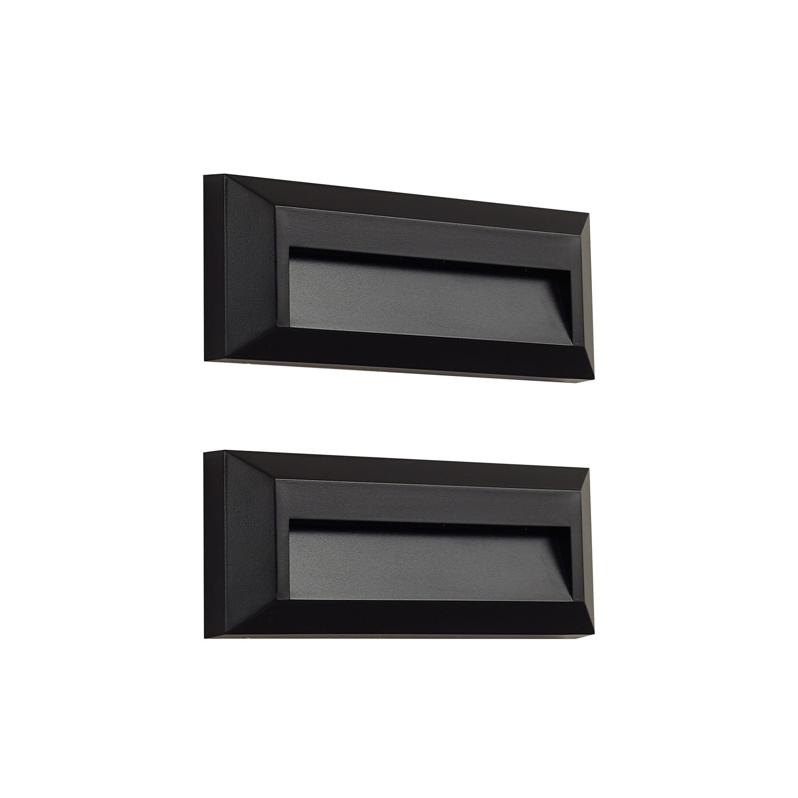 LED utevegglampe Peker svart 2-pack IP65 montert på vegg