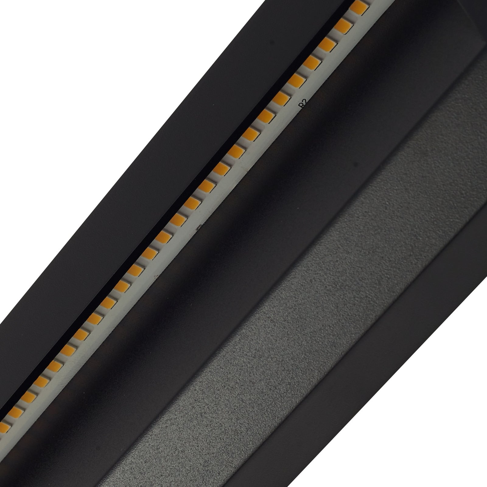 LED utevegglampe Peker svart 2-pack IP65 installasjonsdetalj
