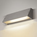 LED utevegglampe Pema CCT aluminium grå 28 cm forfra