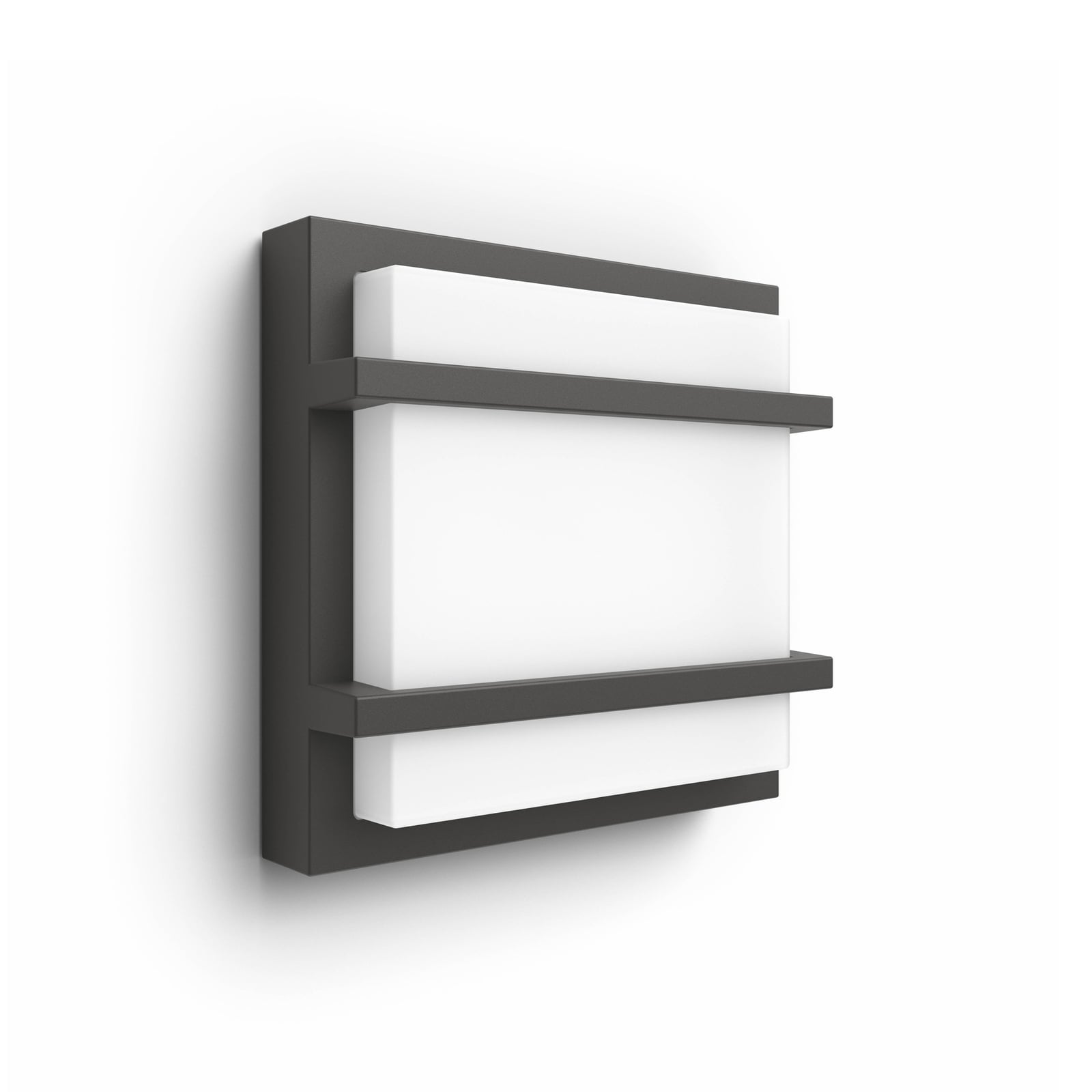 Detalj av LED utevegglampe Petronia antrasitt 19 cm IP44 12W