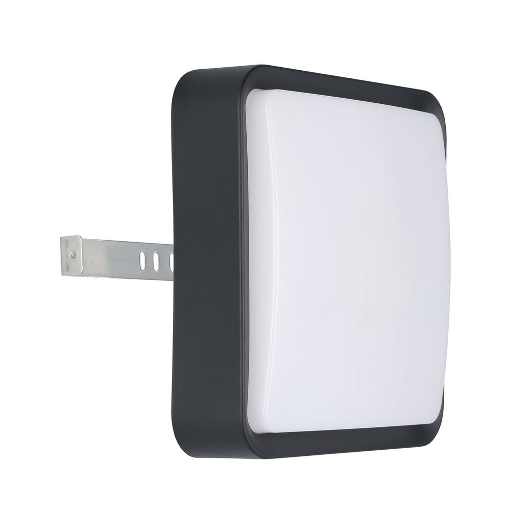 LED utevegglampe Piove-C Bluetooth svart app-styring