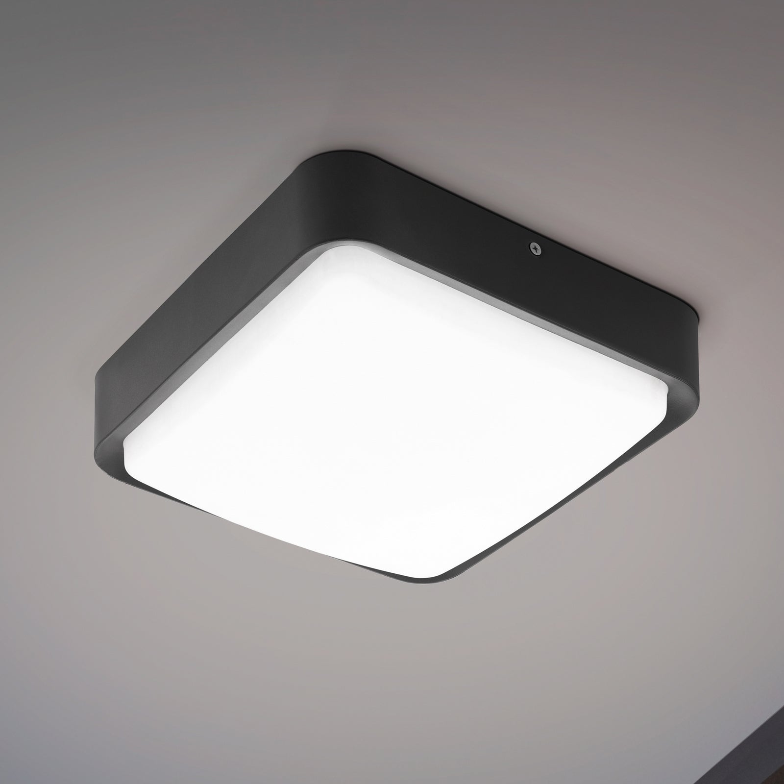 LED utevegglampe Piove-C Bluetooth svart forside