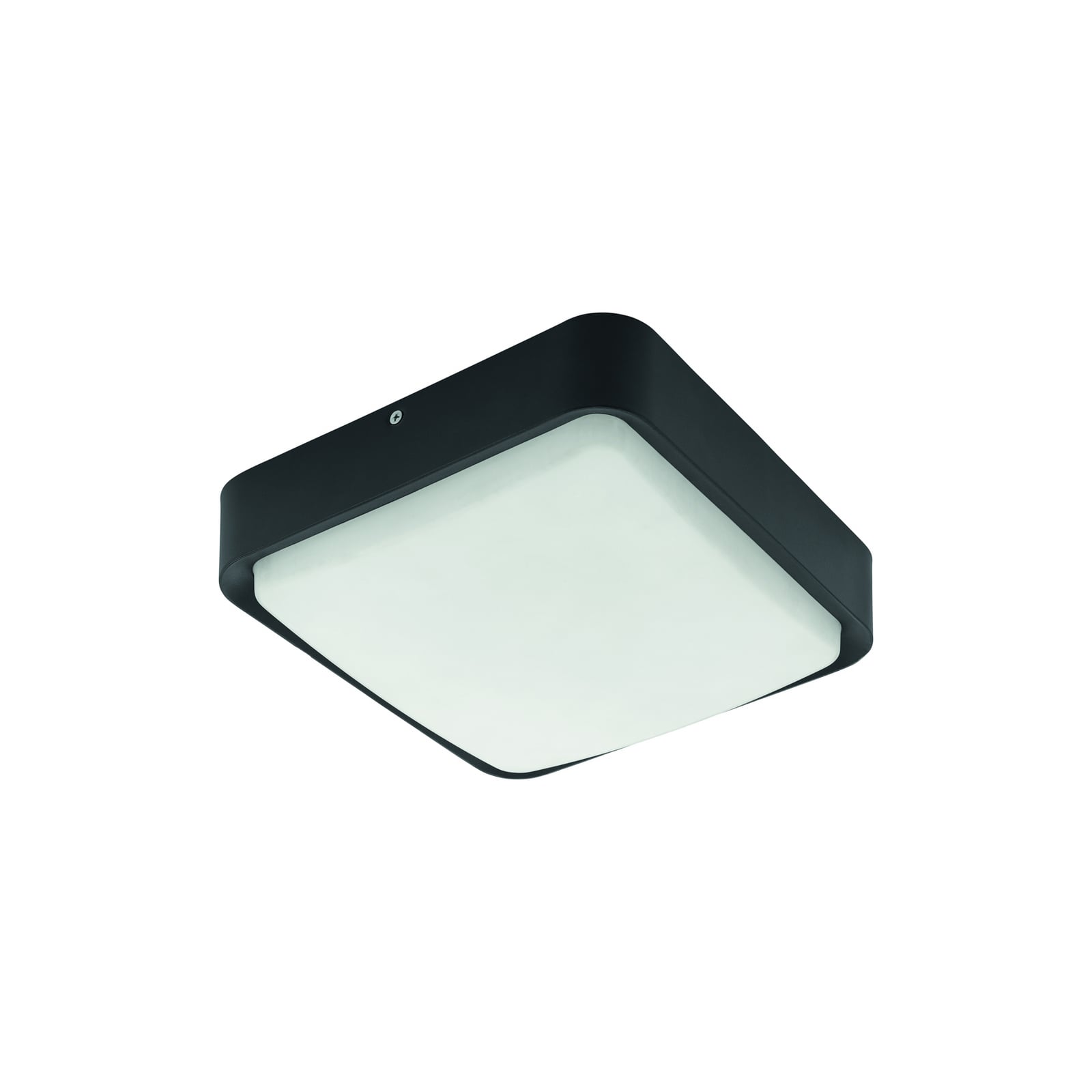 LED utevegglampe Piove-C Bluetooth svart montert på vegg