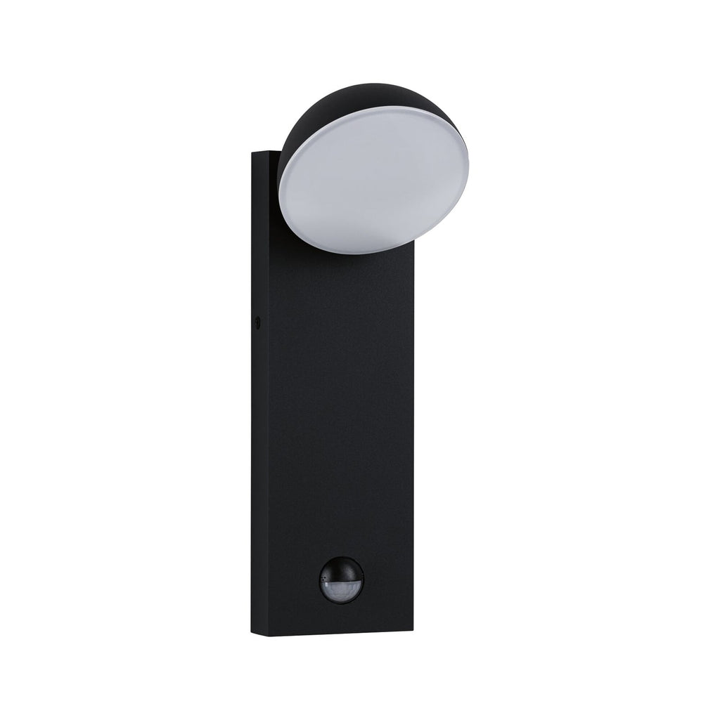 LED utevegglampe Puka aluminium med bevegelsessensor antrasitt IP44 bakside