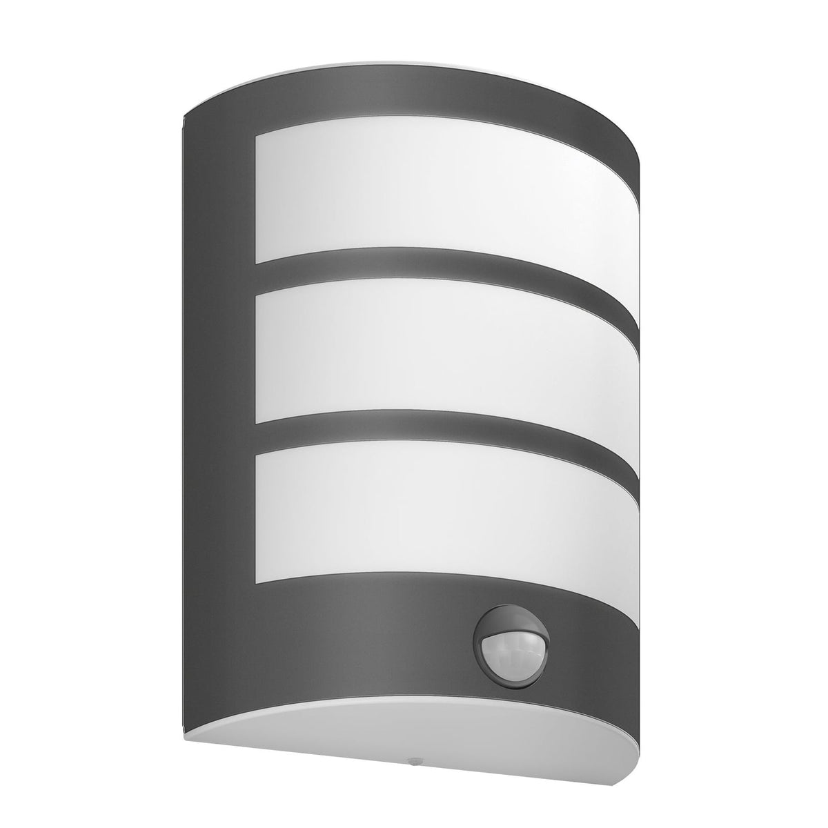 LED utevegglampe Python med bevegelsessensor antrasitt IP44 bakside