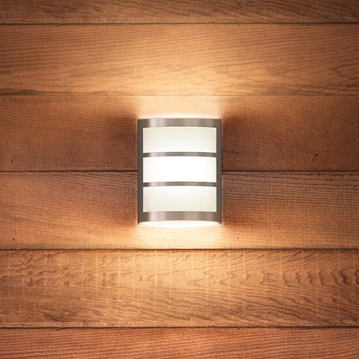 LED utevegglampe Python rustfritt stål 6W IP44 Philips forfra