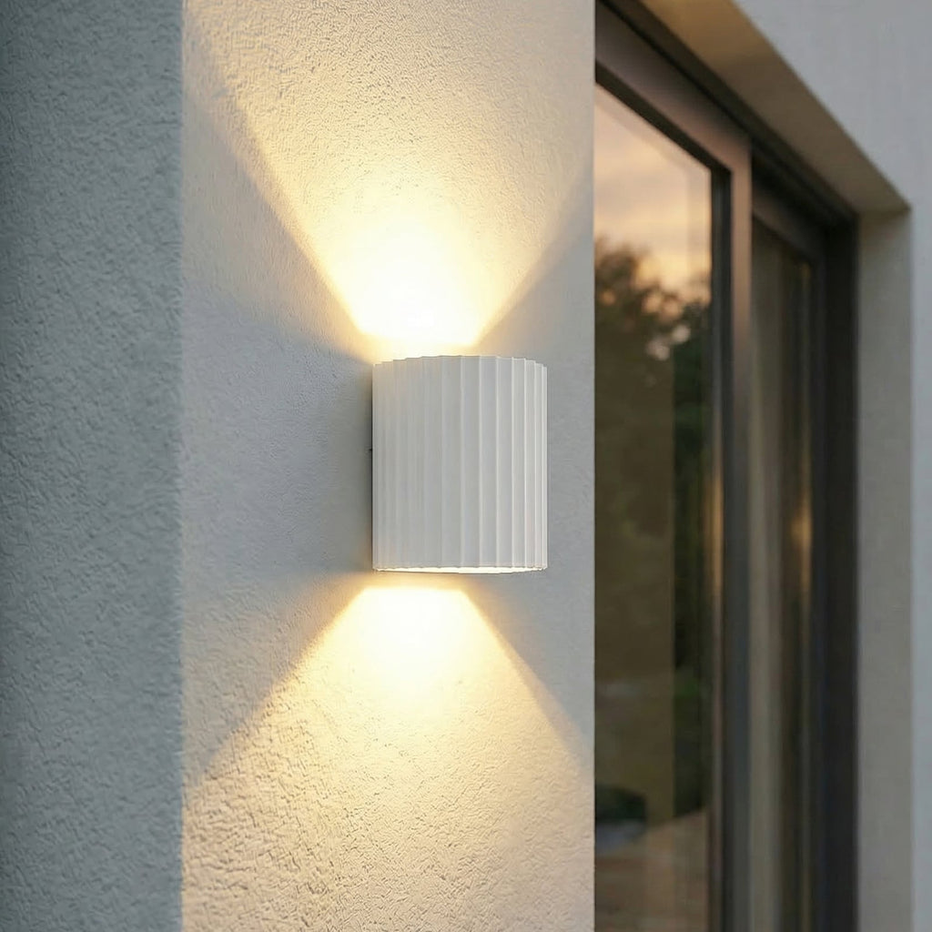 LED utevegglampe Ralino hvit 2-lys IP65 forside