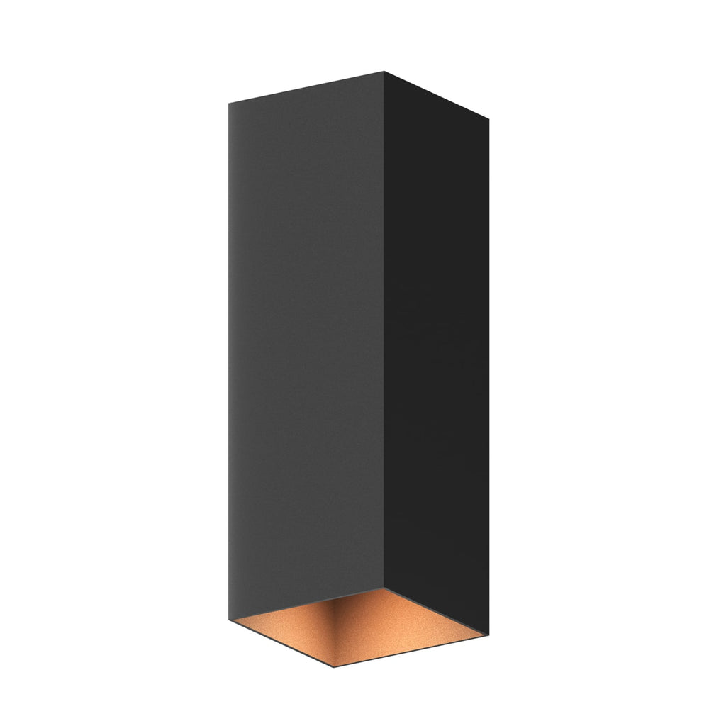 LED utevegglampe Rectangle opp og ned svart 23 cm IP54 detalj