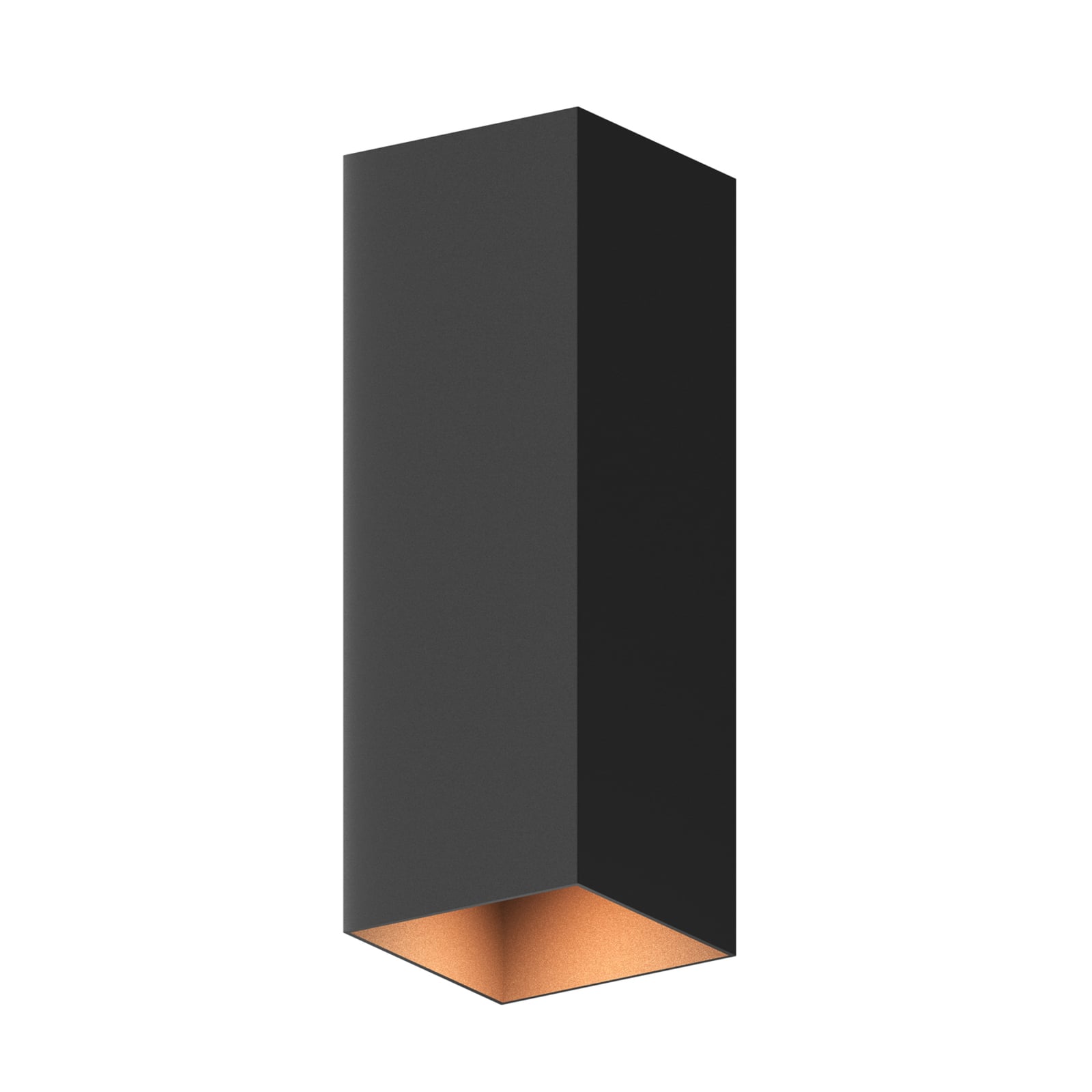 LED utevegglampe Rectangle opp og ned svart 23 cm IP54 detalj