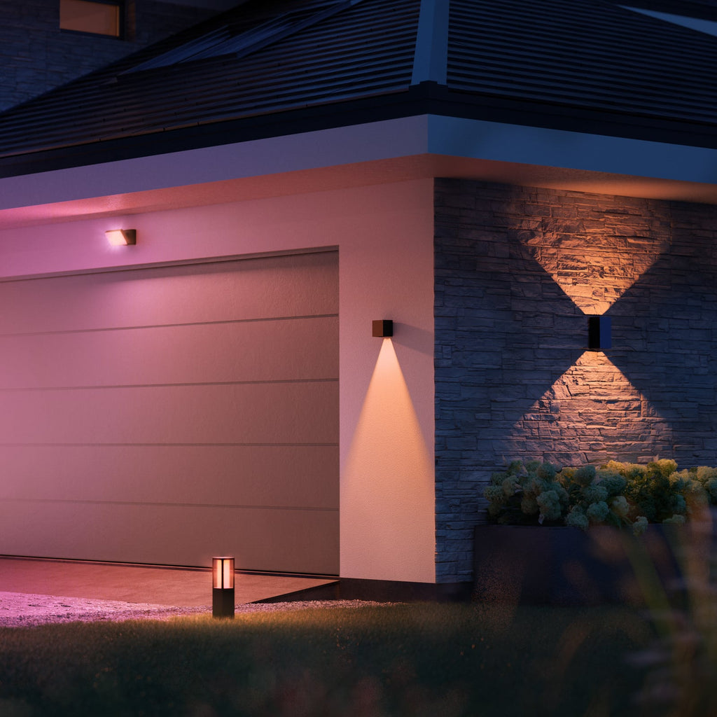 LED utevegglampe Resonate fargevalg RGB