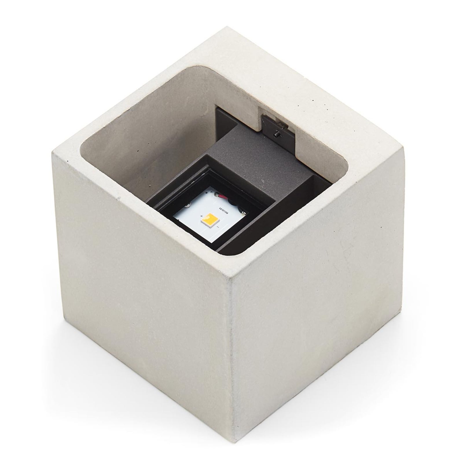 LED utevegglampe Riak betong grå opp/ned IP65 13 cm montert ute