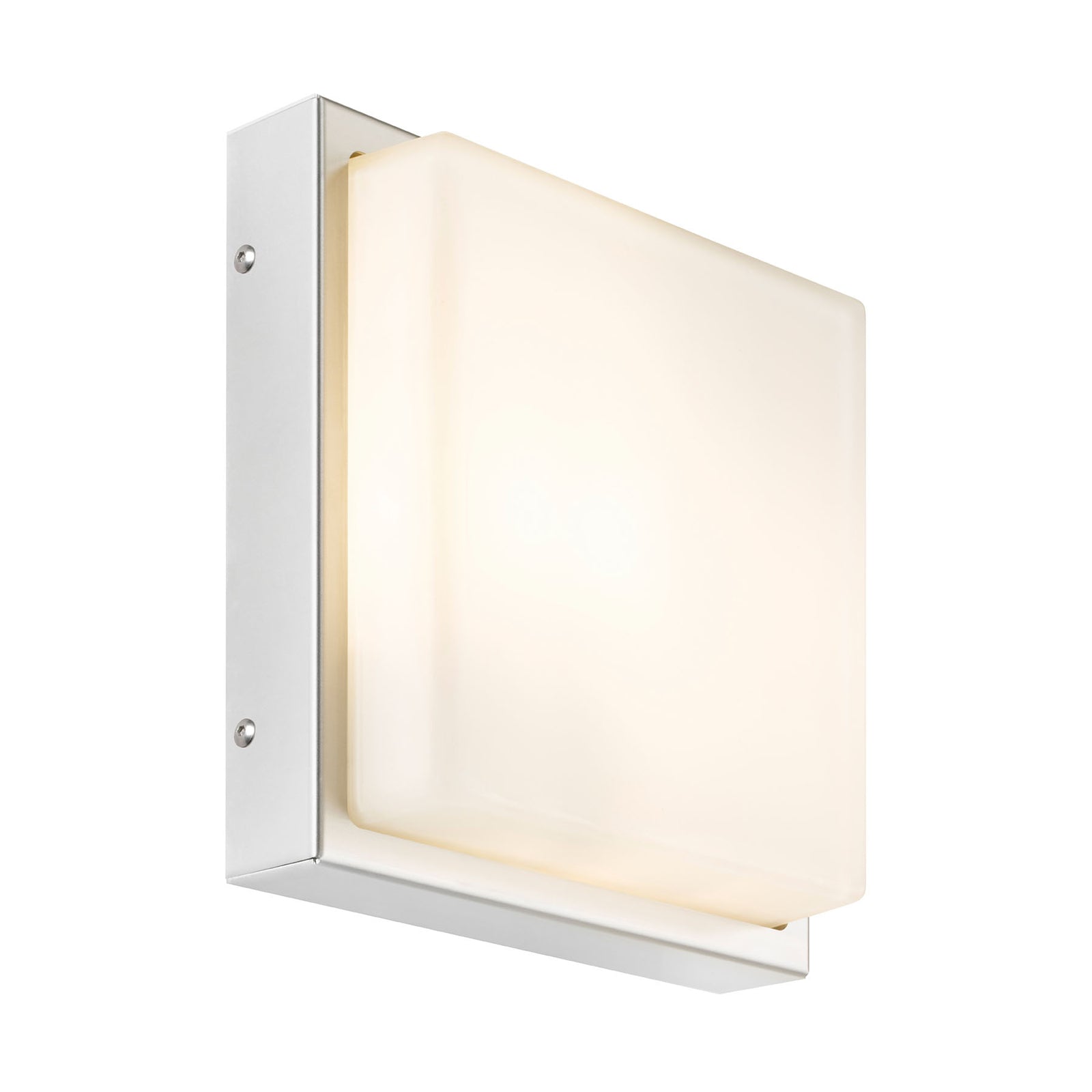 Detalj av LED utevegglampe rustfritt stål 25x25 cm 13W IP44