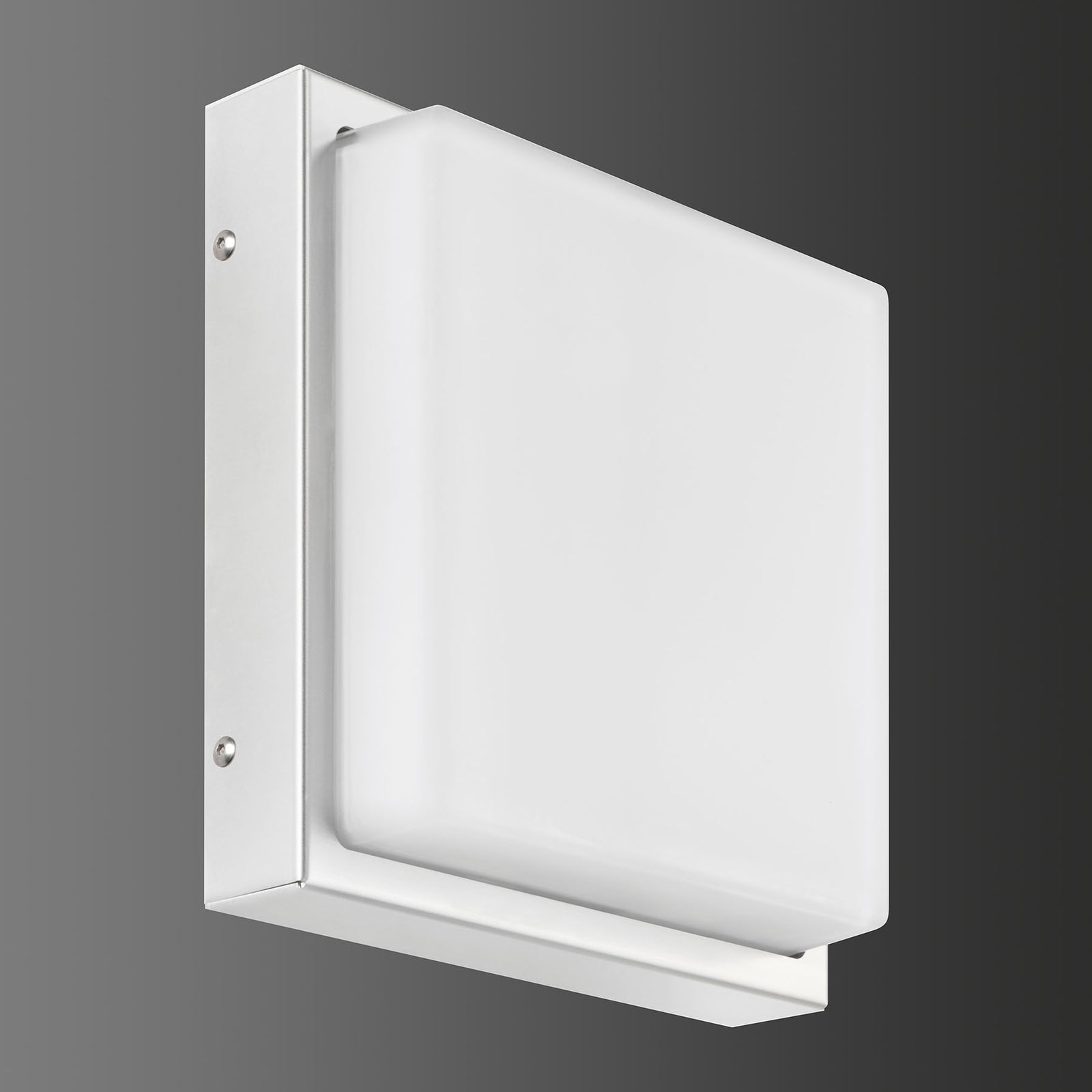 Montering av LED utevegglampe rustfritt stål 25x25 cm 13W IP44