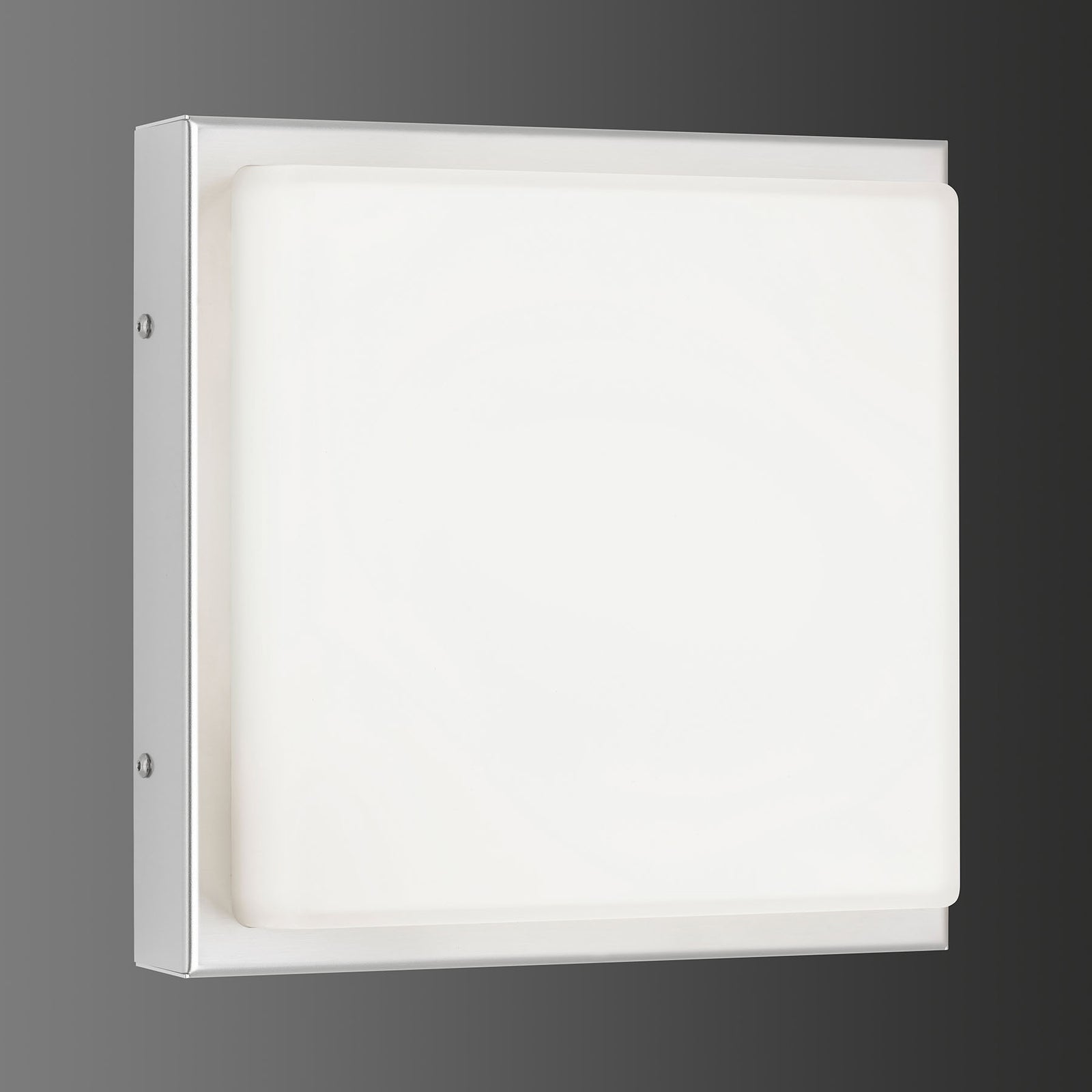 LED utevegglampe rustfritt stål 25x25 cm 13W IP44 detalj av LED-panel