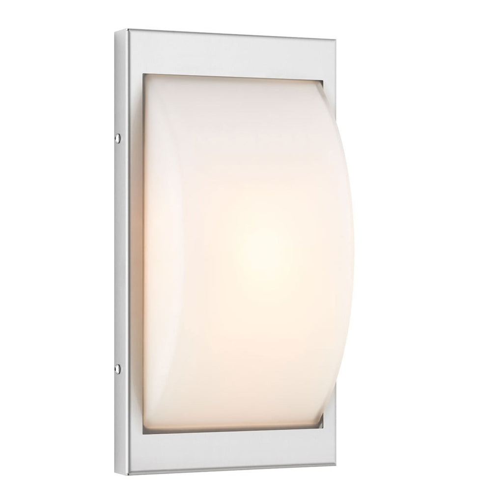 LED utevegglampe rustfritt stål med bevegelsessensor 13W IP44 montert på vegg