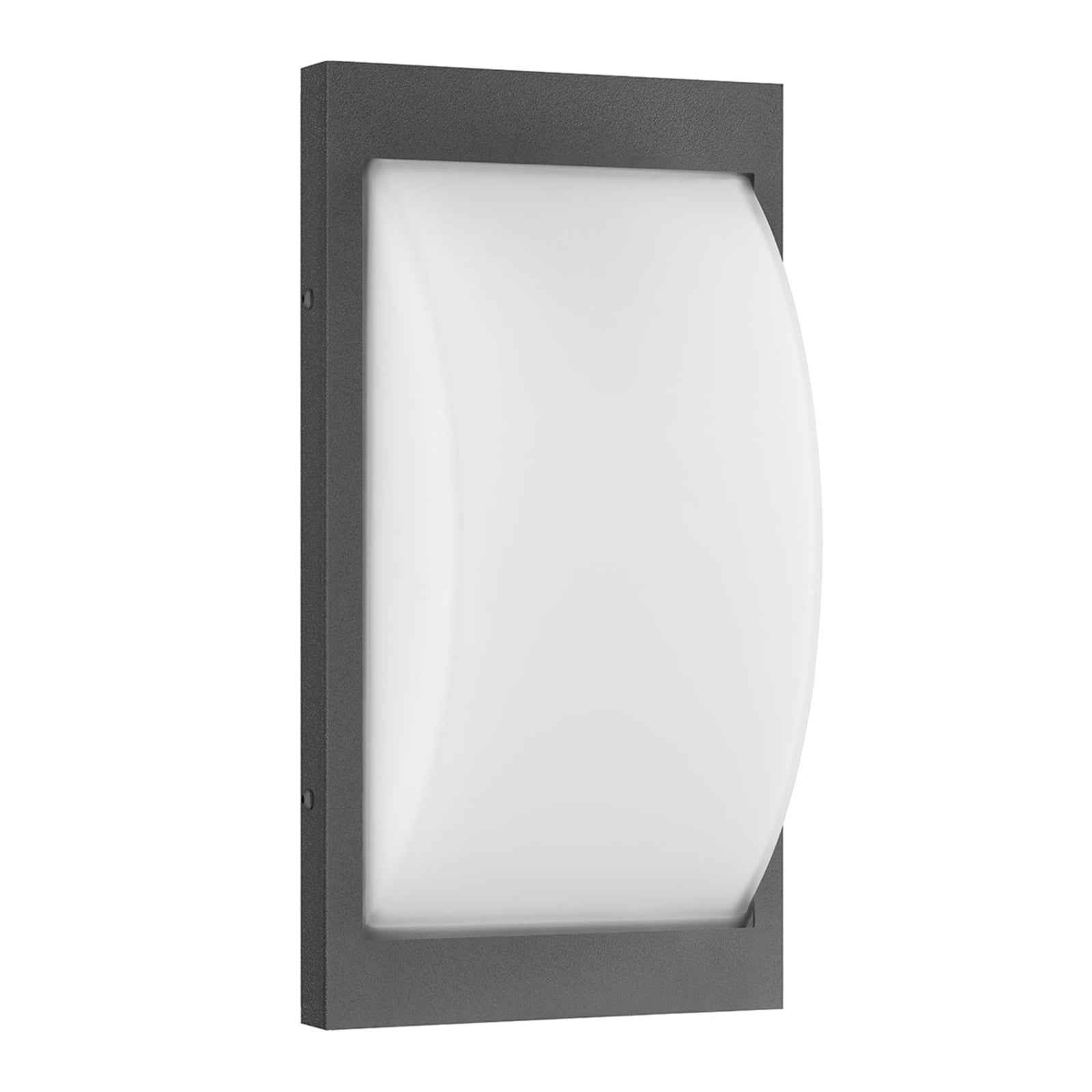 LED utevegglampe rustfritt stål grafitt opalglass 33 cm IP44 nærbilde
