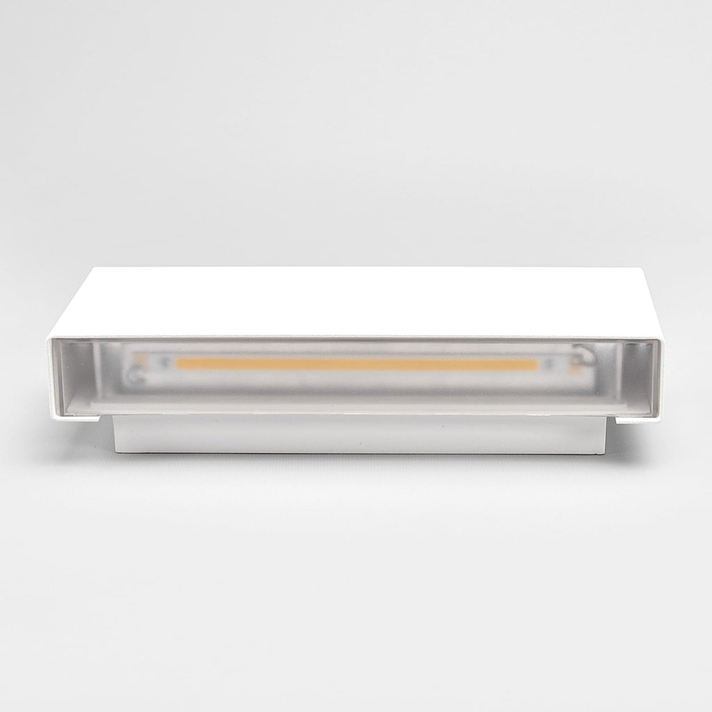 LED utevegglampe Safira opp og ned hvit IP44 lyser opp fasade