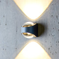 LED utevegglampe Saga opp og ned svart IP65 forfra