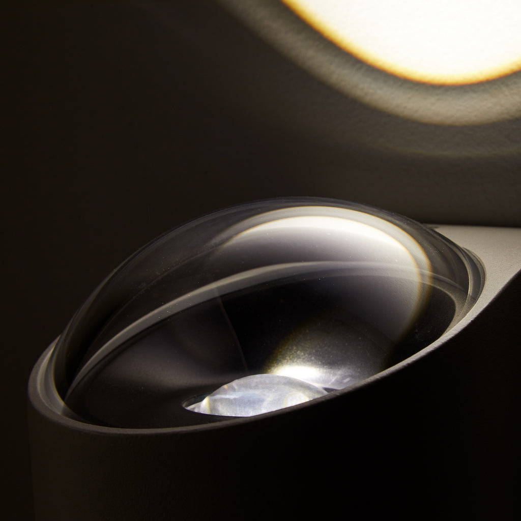 LED utevegglampe Saga opp og ned svart IP65 montert