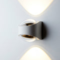 LED utevegglampe Saga opp/ned hvit IP65 10W forfra