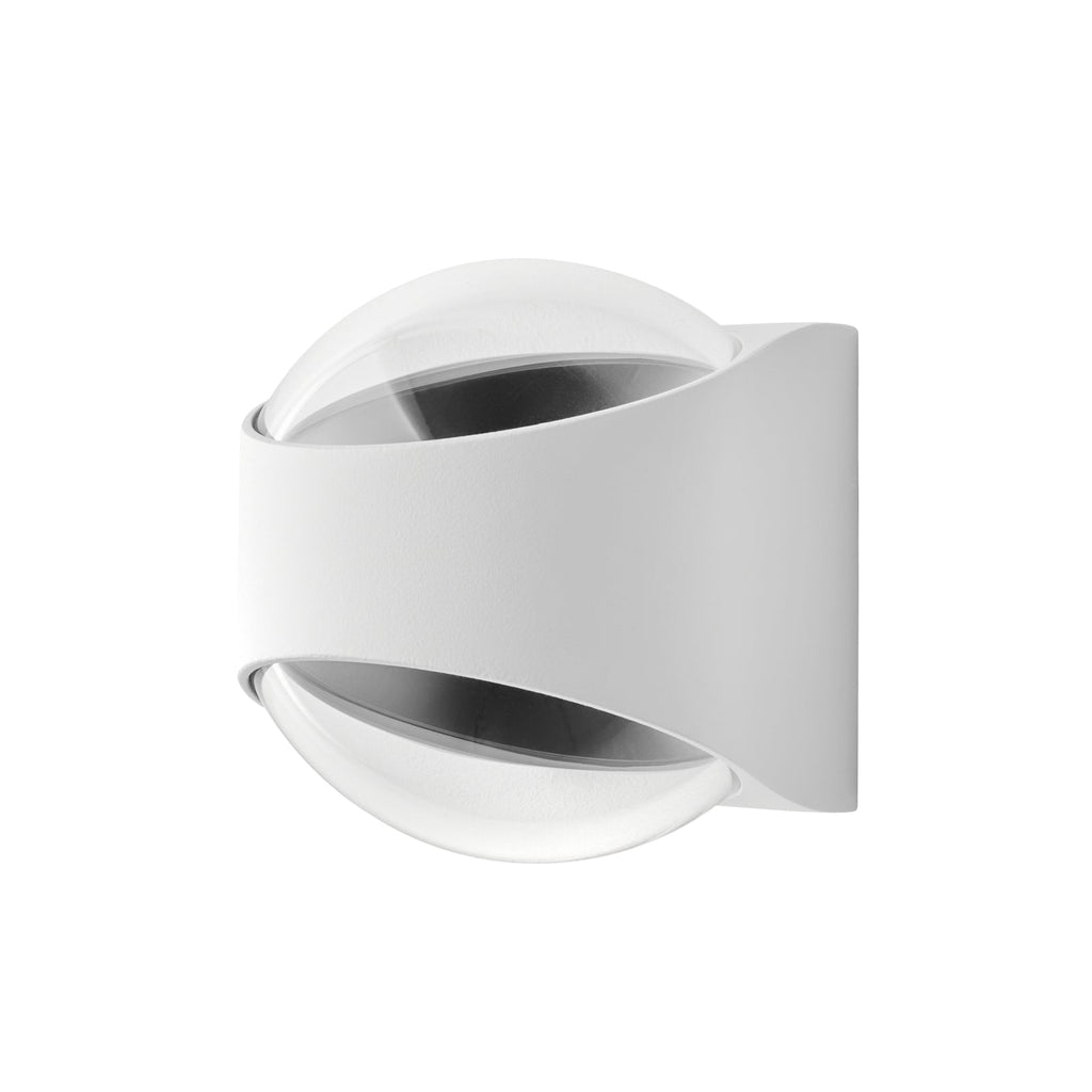Detalj av LED utevegglampe Saga opp/ned hvit IP65 10W