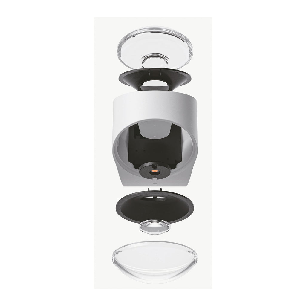 LED utevegglampe Saga opp/ned hvit IP65 10W lyser opp fasade