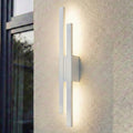LED utevegglampe Sakari hvit aluminium 59 cm forfra