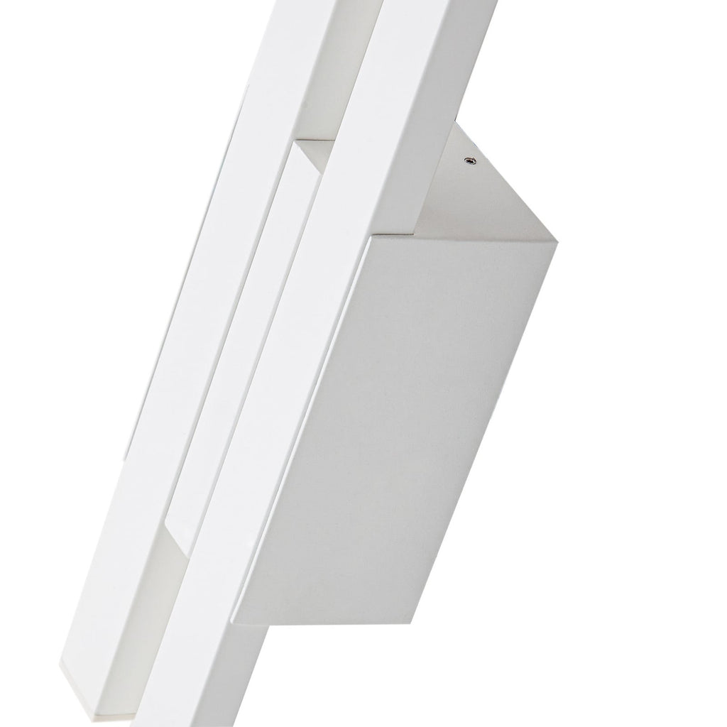 LED utevegglampe Sakari hvit aluminium 59 cm lysbilde