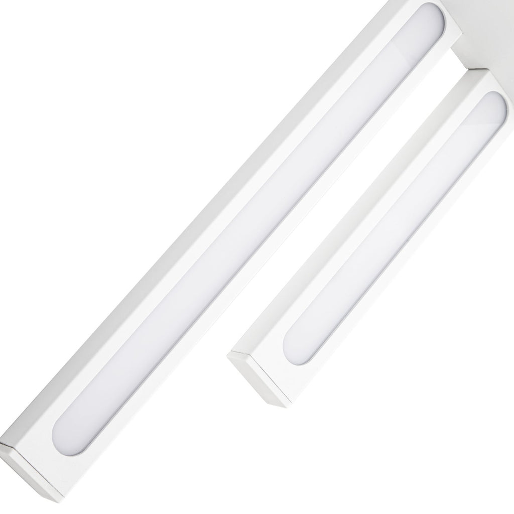 LED utevegglampe Sakari hvit aluminium 59 cm på vegg