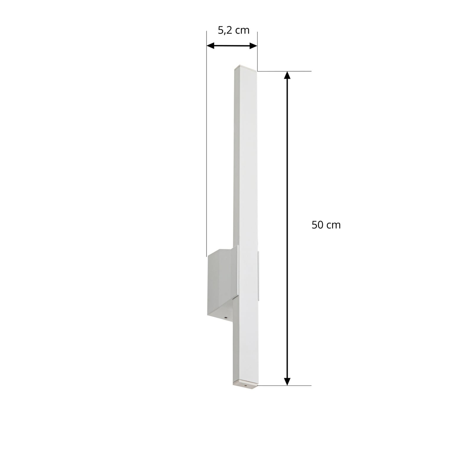 LED utevegglampe Sakari hvit aluminium detalj