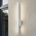 LED utevegglampe Sakari hvit aluminium front