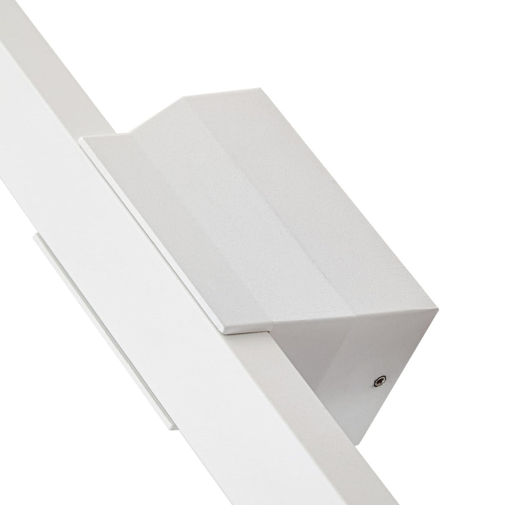 LED utevegglampe Sakari hvit aluminium lysdetalj