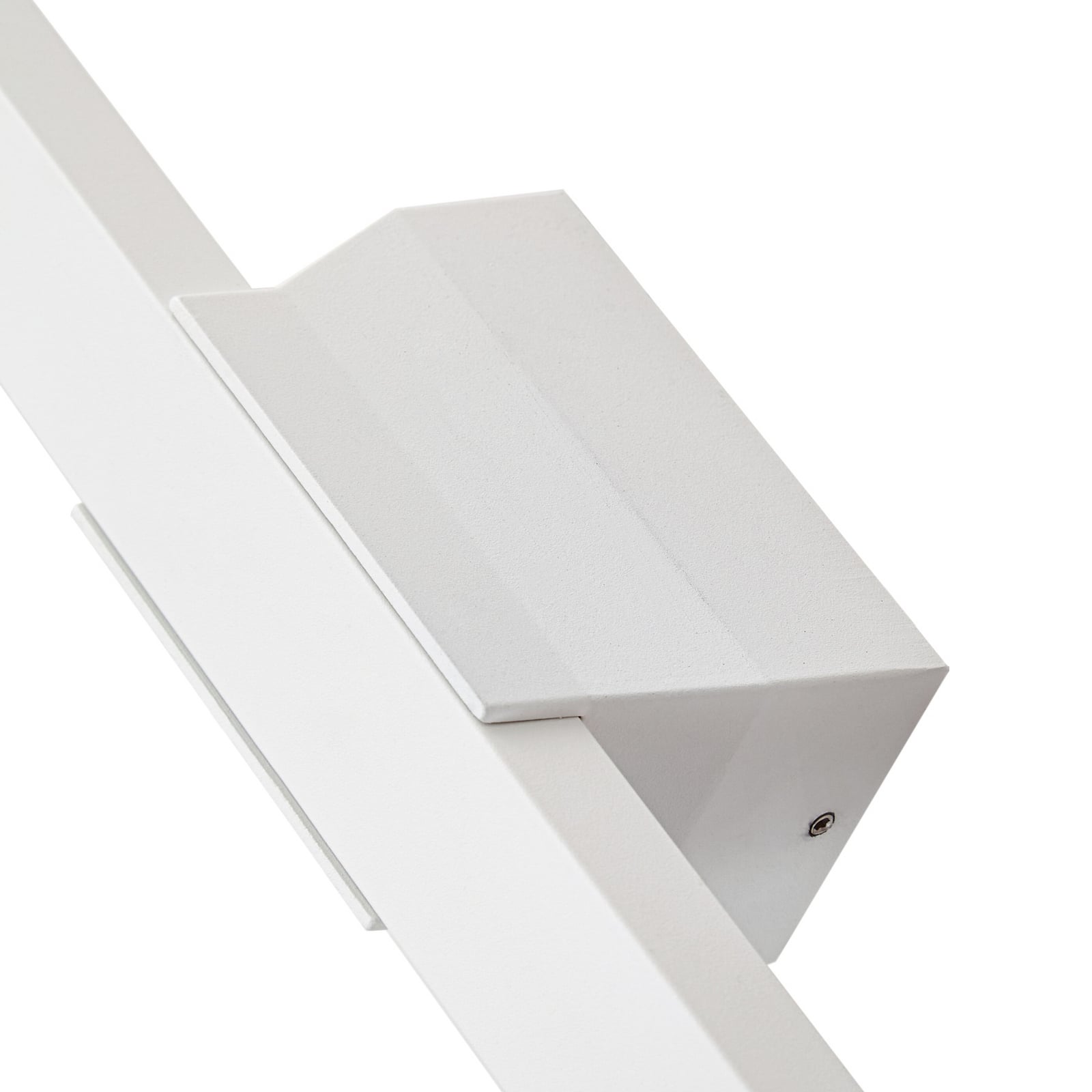 LED utevegglampe Sakari hvit aluminium lysdetalj