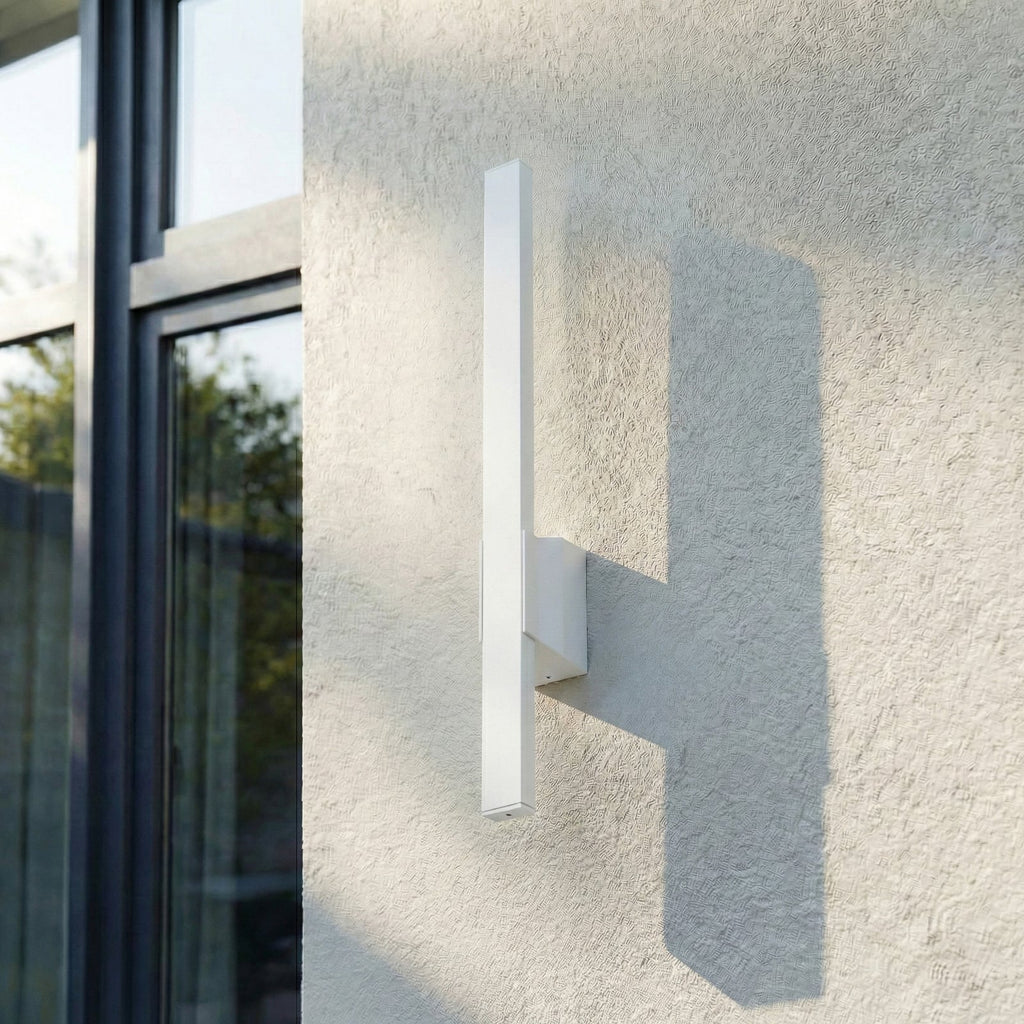 LED utevegglampe Sakari hvit aluminium montert