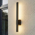 LED utevegglampe Sakari svart aluminium 50 cm forfra