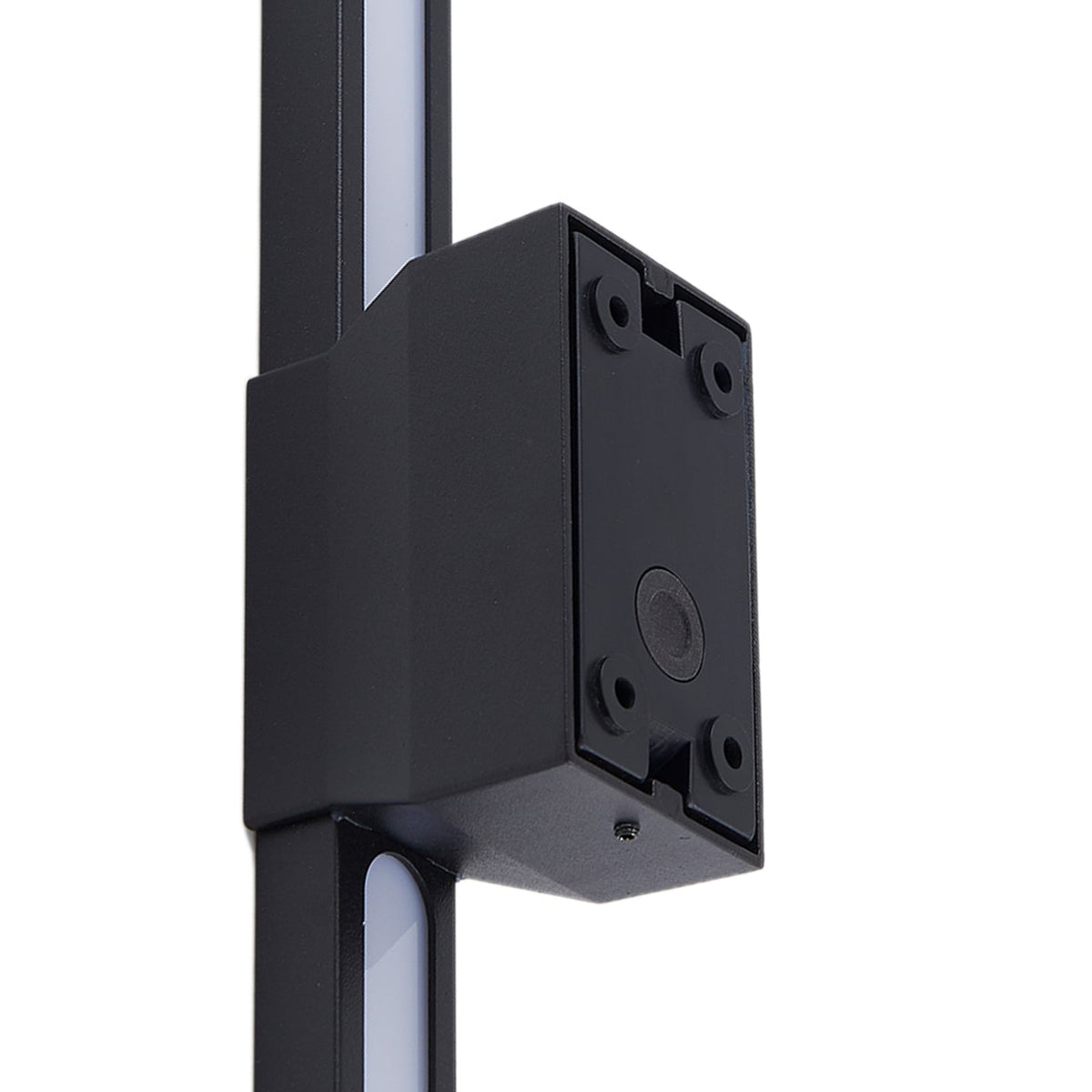 LED utevegglampe Sakari svart aluminium 50 cm sideprofil