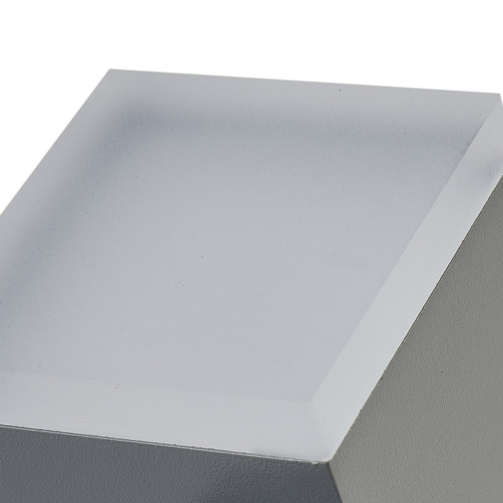 LED utevegglampe Sally 2-lys grå med sensor IP54 oversikt