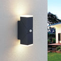 LED utevegglampe Sally antrasitt med bevegelsessensor front