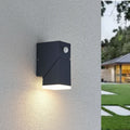 LED utevegglampe Sally med bevegelsessensor antrasitt IP54 forfra