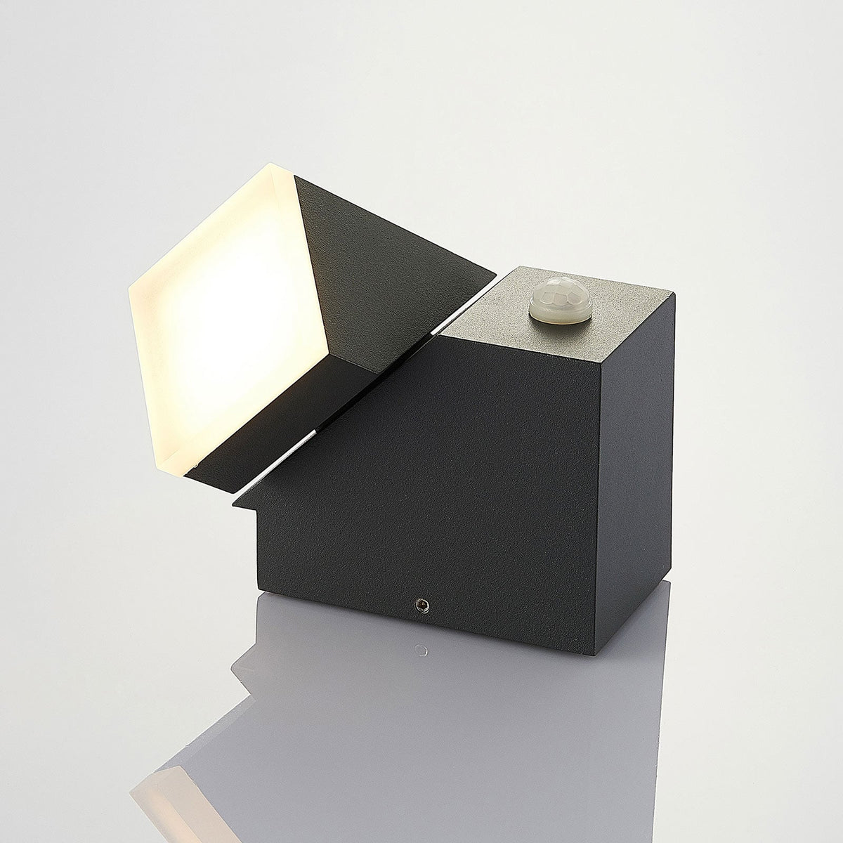 LED utevegglampe Sally med bevegelsessensor antrasitt IP54 justerbar ledd